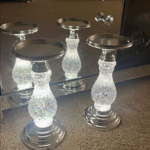 🆕 Light up glitter candle holder